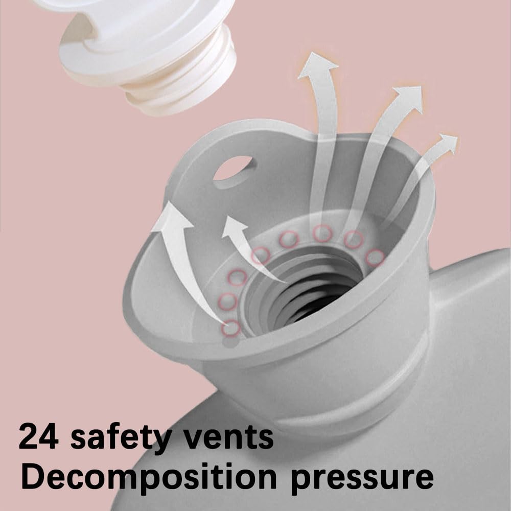 Hot Water Bottle with Cover, 2L Large Capacity Hot Water Bag, Skin-Friendly Material and Long-Lasting Warmth Suitable for Children and Adults Bed Warmer Bag