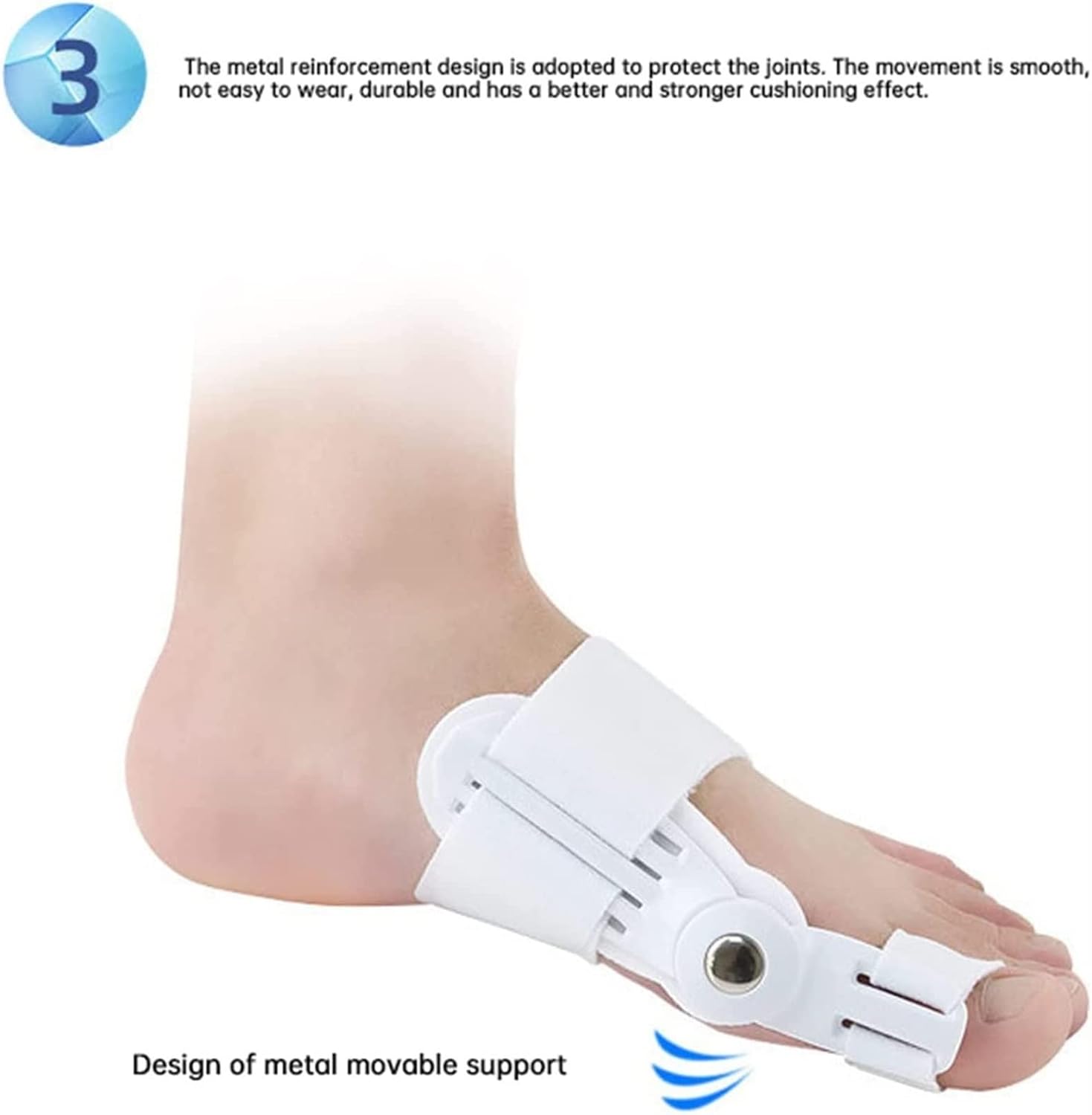 【Clearance Sale】Bunion Corrector for Women & Men Big Toe Bunion Relief, Adjustable Bunion Splint Pads, Orthopedic Bunion Toe Straightener, Toe Separator, Hallux Valgus Corrector for Day/Night Supports