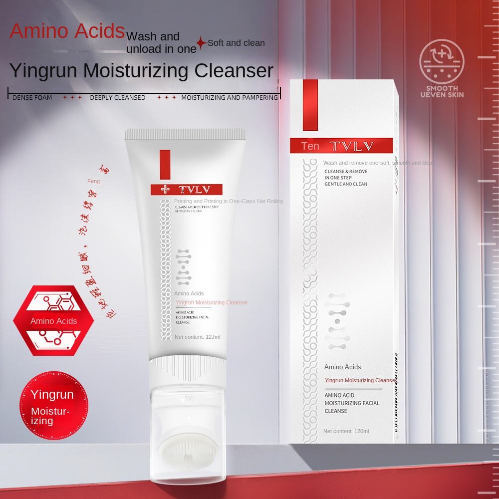 【Clearance Sale】Amino Acid Cleansing Foam, Gentle Korean Face Wash, Comfortable without Irritation, Removes Makeup, Sebum & dirt effectively, for clean, soothed and smooth skin, 120ml