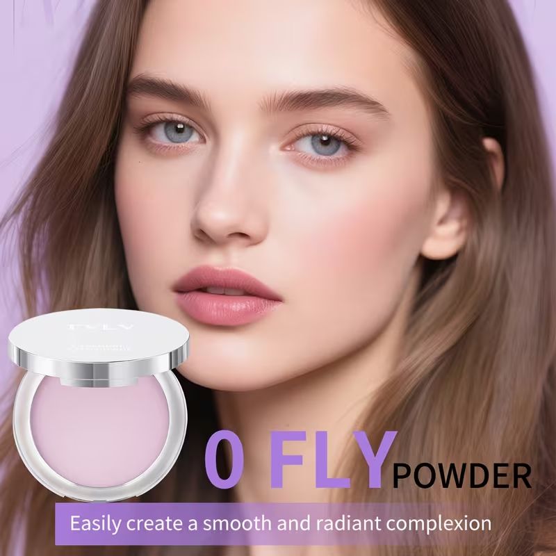 【Clearance Sale】Matte Foundation Powder, Jelly Setting Powder with Mini Puff, Powder-free Oil Control Face Pressed Powder Creates Long-Lasting Silky Blurring Waterproof Makeup
