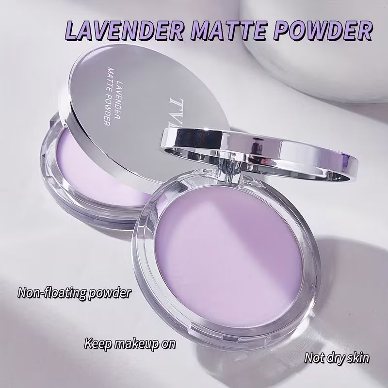 【Clearance Sale】Matte Foundation Powder, Jelly Setting Powder with Mini Puff, Powder-free Oil Control Face Pressed Powder Creates Long-Lasting Silky Blurring Waterproof Makeup