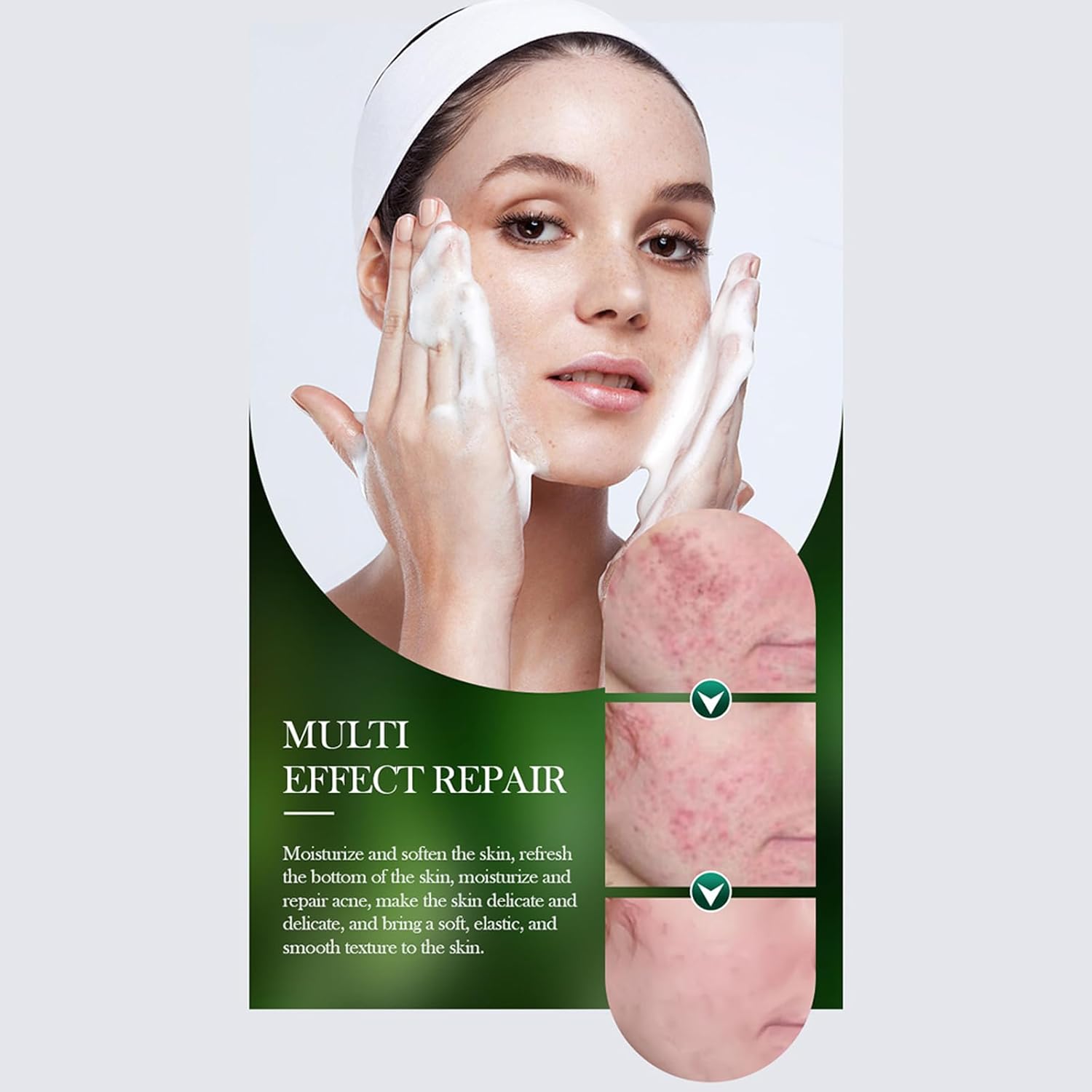 【Clearance Sale】SADOER Tea Tree Facial Cleanser Whitening Deep Cleansing Oil Control Moisturizing Face Wash Hot Selling Mild 100g