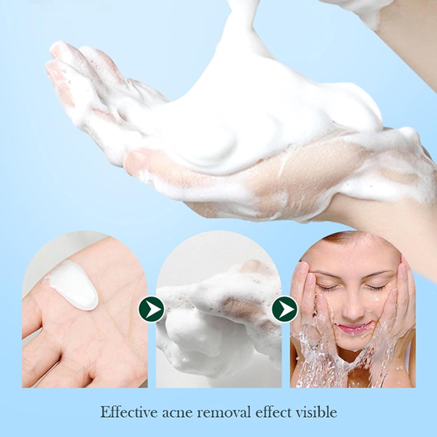 【Clearance Sale】SADOER Tea Tree Facial Cleanser Whitening Deep Cleansing Oil Control Moisturizing Face Wash Hot Selling Mild 100g