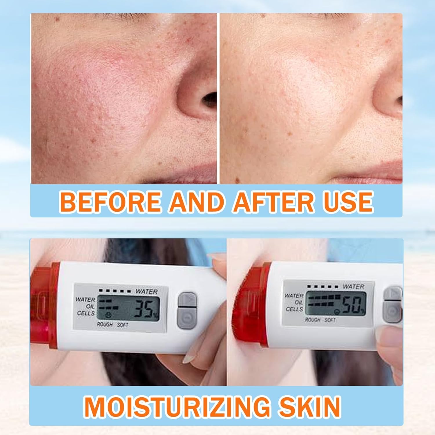 SADOER Sunscreen SPF 50 Face Sun Protective Cream Anti UVA/UVB Face Sun Cream Sun Secure Face and Body Sun Cream Moisturizing Sun Cream Sun Protection Milk 50g