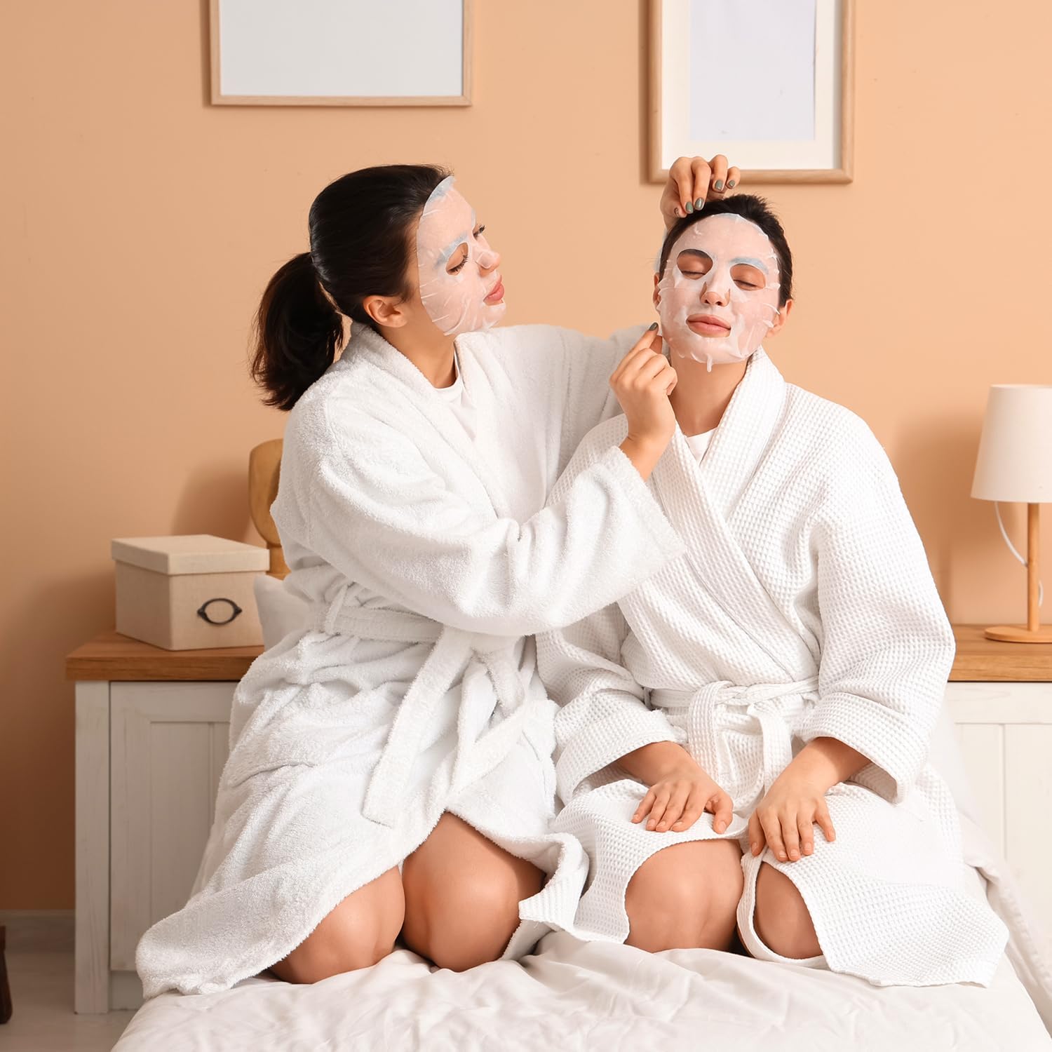 【Clearance Sale】Firming Face Sheet Masks (5 Sheets) With Hyaluronic Acid And Peptides, Anti Wrinkle, Moisturising & Hydrating face mask, Sheet Face Mask Skincare