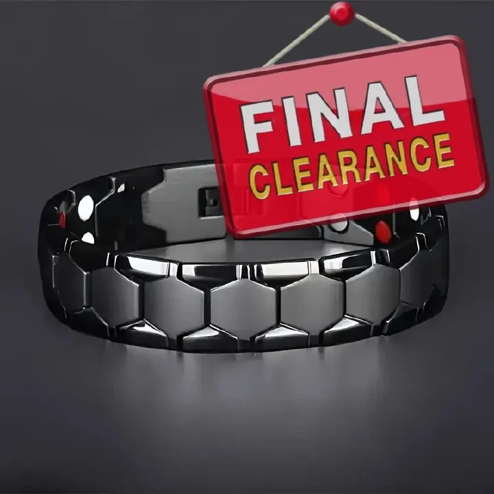 【Clearance Sale】A Stylish Bracelet Made of Magnetic Titanium Alloy for Men, Featuring Waterproof And Durable Black Retro Sports Design, Perfect for Everyday Use And Special Events, a Trendy Accessory