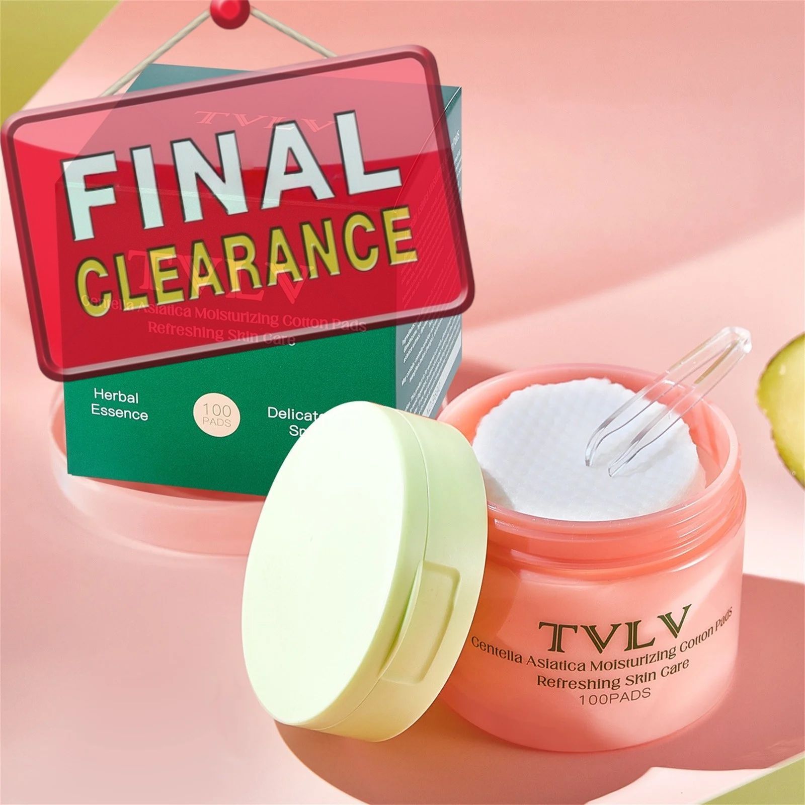 【Clearance Sale】Korean Dark & Wrinkle Minimizing Toner Pads Hydrating With Mucin Centella Asiatica Peptides For Marks & Hyperpigmentation 100 Count 20ML