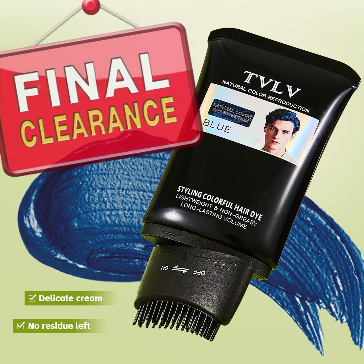 【Clearance Sale】Hair Coloring Comb, 120g Safe Hair Coloring Root Touch-Up, Waterproof Practical Hair Coloring Applicator Comb Covers Gray Hair, Gray Hair Coloring Brush Combs