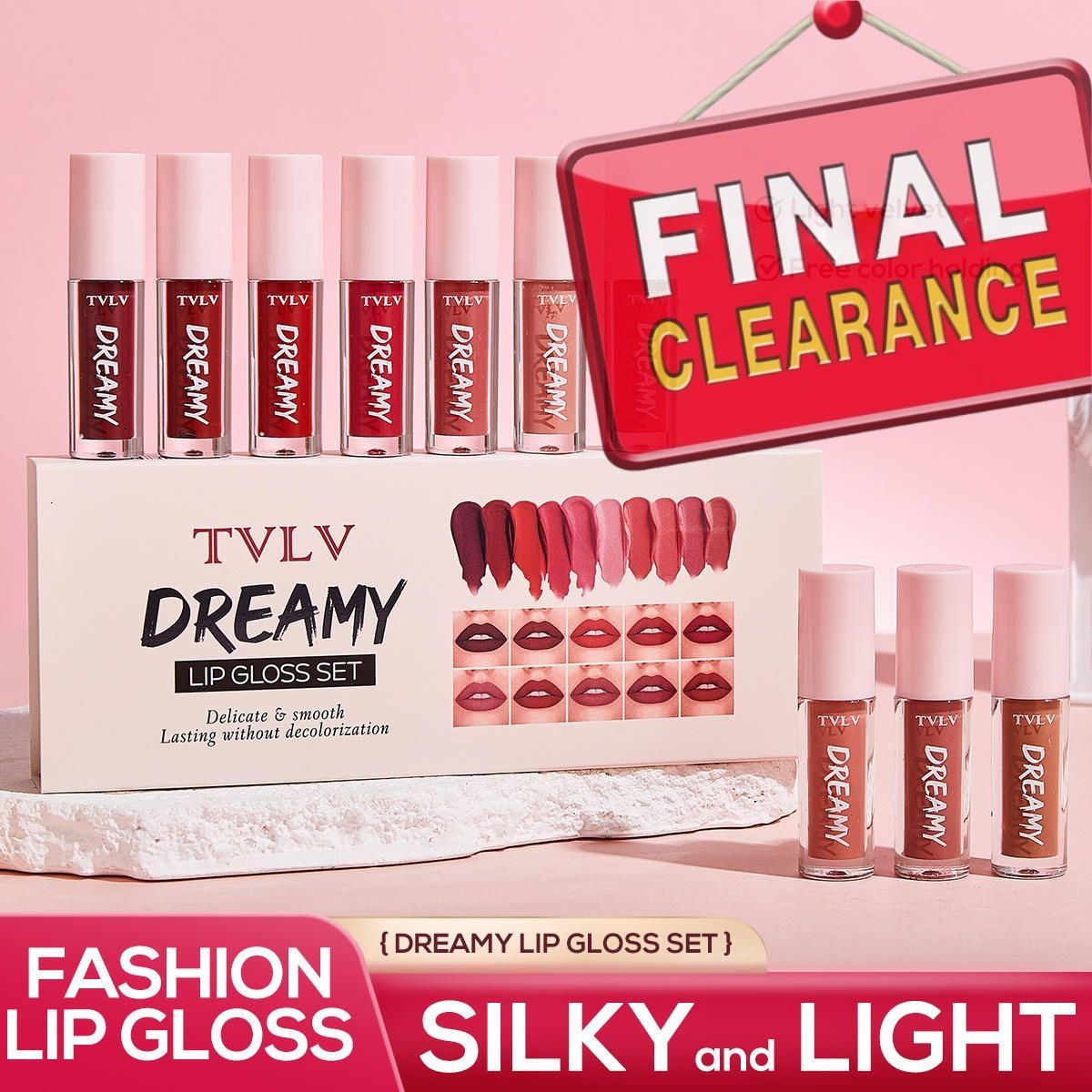 【Clearance Sale】10 Pieces/Set Lip Gloss Velvet Lipstick: Waterproof and Long-Lasting Lip Gloss Women's Moisturizing Lipstick Set