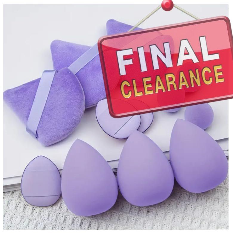 【Clearance Sale】Beauty Blender 12-piece Universal Cosmetic Sponge Set, Professional Makeup Sponge Set, Makeup Sponge & Triangle Puff Set for All Skin Kinds, Beauty Sponge Blender
