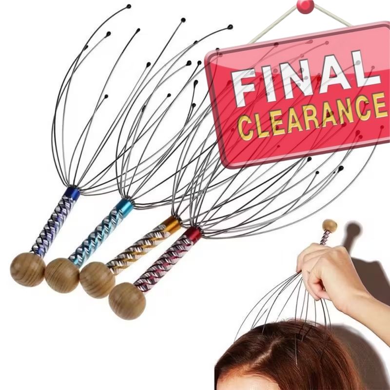 【Clearance Sale】Octopus Head Massager with 8 Claws,Head massager Head scratching claw octopus head massager scalp grabber massage claw small soul extraction extractor