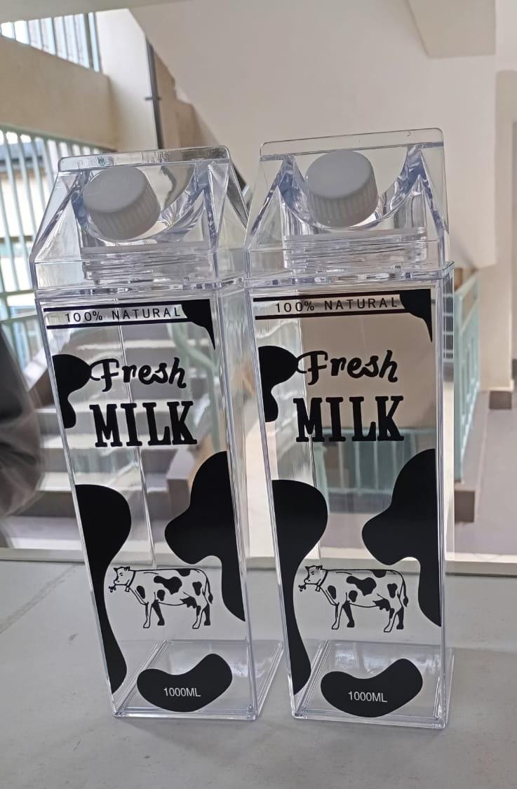 Acrylic fresh milk bottle