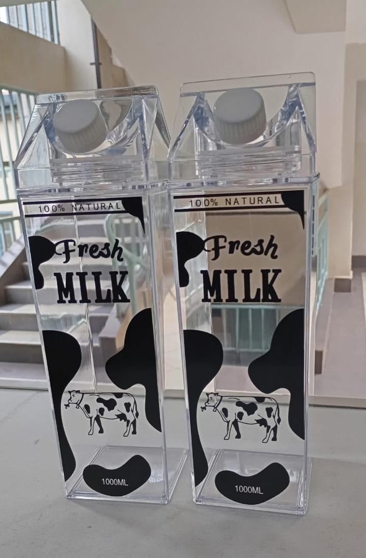 Acrylic fresh milk bottle