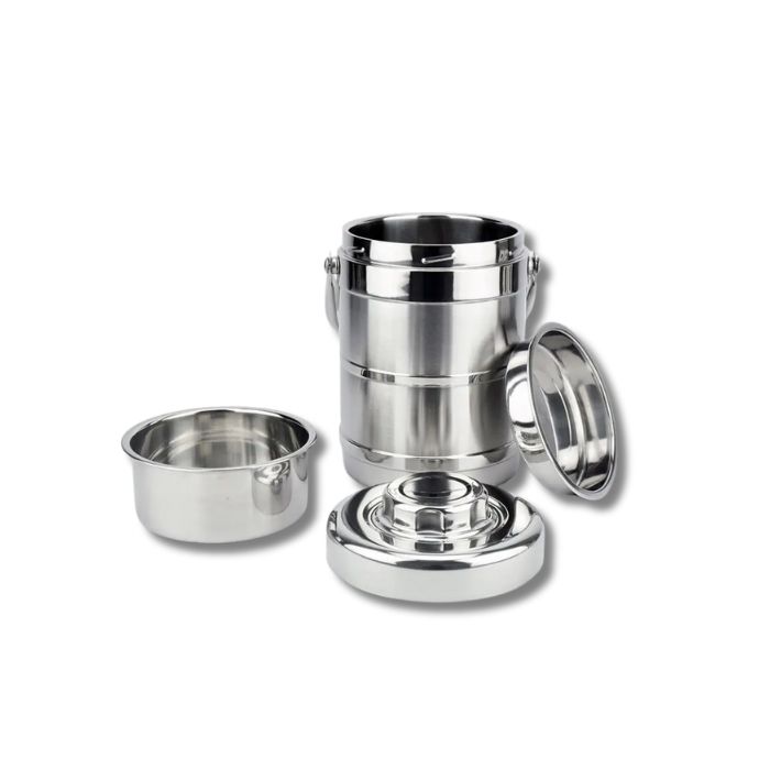 Jamespot Premium Stainless Steel Hot Food Storage Pot (6L) – Double Wall Insulated, Keeps Food Hot for Hours – Durable, Leak-Proof Thermal Cooker for Home, Travel, or Outdoor Use
