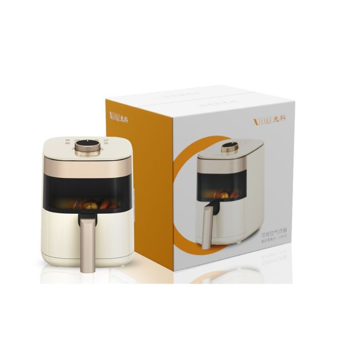 Orange Xianke Large-Capacity Air Fryer – Oil-Free, Non‑Stick Rapid Air Cooker with Adjustable Temperature & Timer (Ideal for Healthy Family Meals)