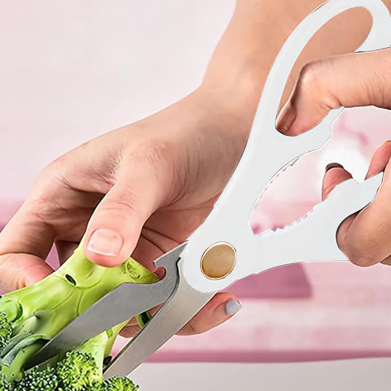 Stainless Steel Kitchen Knife Set with Rotating Stand 9 Piece Professional Chef Knife Set Precision Sharp Knives with Rotating Holder for Kitchen Efficiency