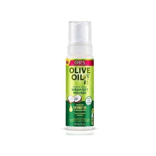 ORS OLIVE OIL WRAP/SET MOUSSE INFUSED WITH COCONUT OIL(HOLD&SHINE)