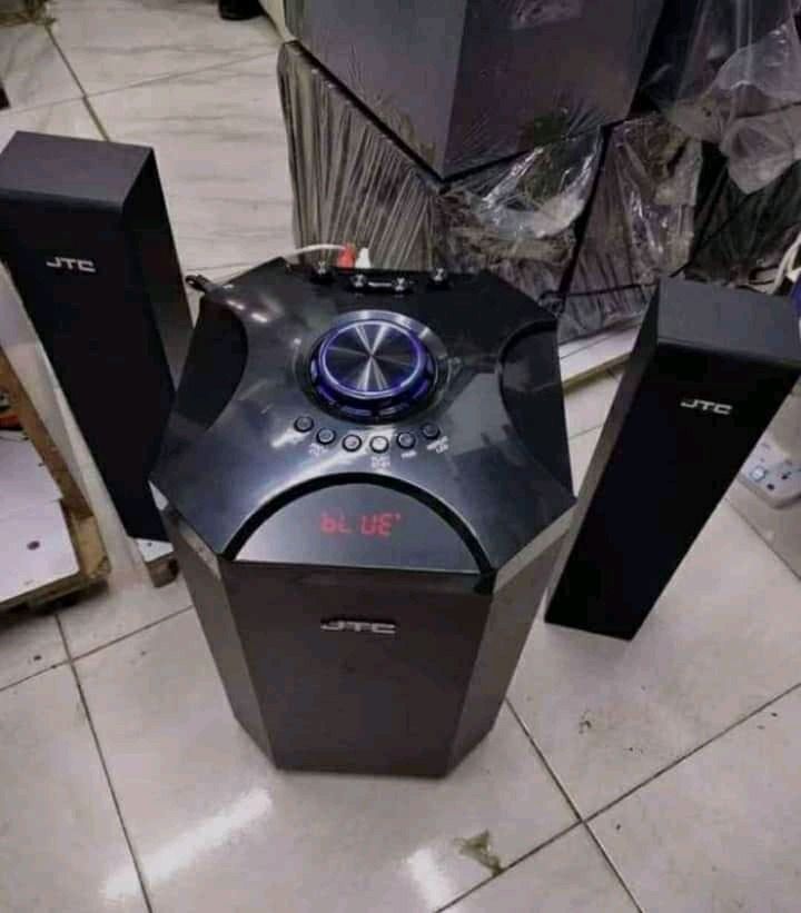 [New Model] 🎶🔥 JTC 2.1 Channel Subwoofer Speaker System With Deep Bass, Dual Speakers & 1-Year Warranty 🔊🛡️