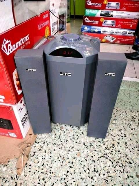 [New Model] 🎶🔥 JTC 2.1 Channel Subwoofer Speaker System With Deep Bass, Dual Speakers & 1-Year Warranty 🔊🛡️