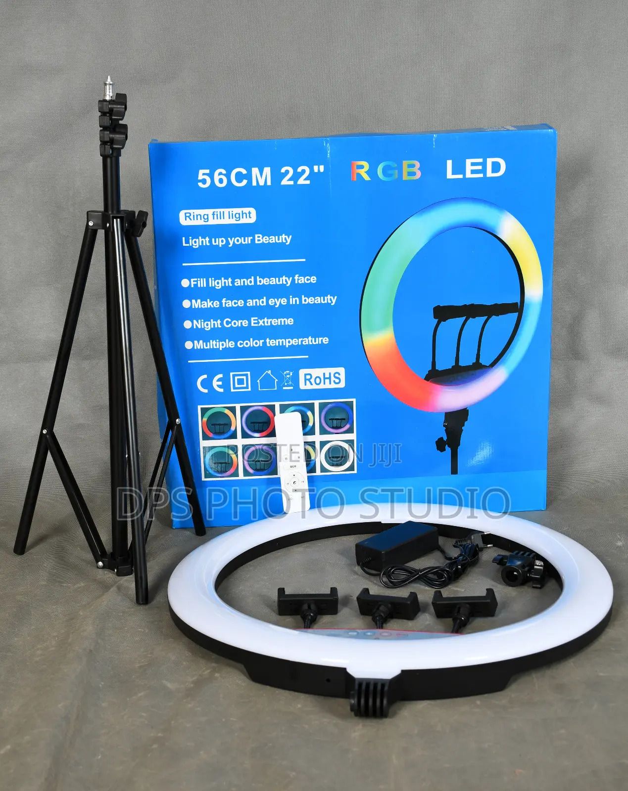💡📸 LJJ Professional LED Ring Light – Available in 18” & 22” with Tripod, Phone Holders & Multiple Light Modes 🔥❄️