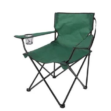 🪑 Foldable Camping Chair with Cup Holder – Lightweight, Portable, Outdoor Seat for Travel, Picnics, Sports & Fishing (Blue)