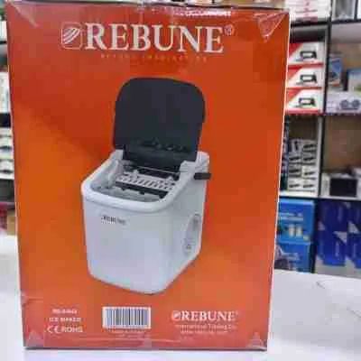 🧊 Rebune Automatic Ice Maker – Fast 9-Cube Production, Self-Cleaning, LED Touch Control – Black or White – For Home, Office, Party Use 🍹❄️