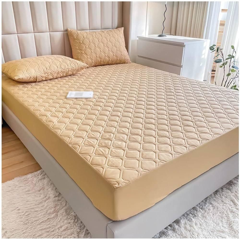[ Clearance Sale] 🛏️ QUILTED WATERPROOF MATTRESS PROTECTOR – Ultra Soft, Multi-Color, Leak-Proof, Durable & Washable 🛡️🧺🩷💧