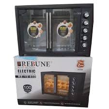 REBUNE  Electric French Oven Conventional, Rotisserie 🍖, Baking Tray 🍕, Big Size, Commercial Capacity 🏢, 2-Year Warranty 🛡️, 2800W ⚡, 100L or 120l 🏠