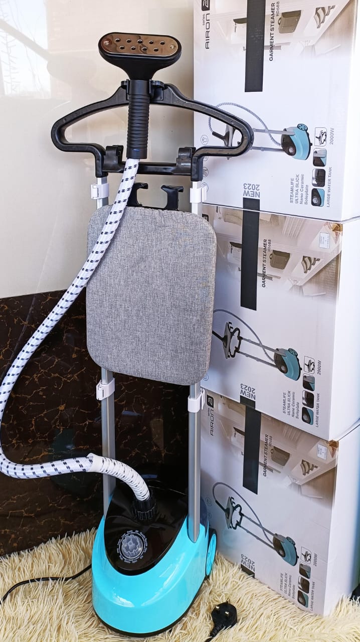 🌟✨ 2-in-1 Vertical & Horizontal Garment Steamer with Adjustable Steam Levels, Ironing Board, Hanger, and Humidifier Feature – Perfect for Home and Commercial Use 🧥👔💨