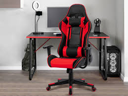🔥 Ergonomic  Leather adjustable Gaming Chair 🏎️ | Reclining Backrest 😌 | Extendable Footrest 🦵 | Headrest & Lumbar Pillow 🛏️ | Premium PU Leather 🧵 – Black & Blue ✨