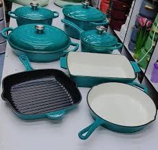 🍳✨ Original Premium 11PCS Enamel Cast Iron Cookware Set 🥘🔥 – Complete Kitchen cooking pots Collection | Heavy-Duty