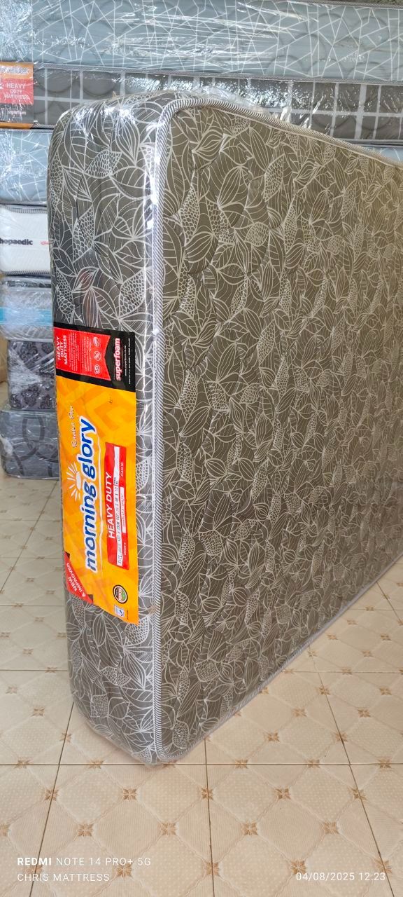 Morning Glory Superfoam Mattress  – 12 Inches Thick 🛏️🔥 | High-Density Foam heavy duty 💪 | Orthopedic Back Support 🌙 | Premium Quilted Cover ✨