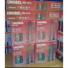 [ ❤EMBRACE THE LATEST TREND 🤩🤩✨Powerful Nobel NB‑928L tall boy speaker system with deep hi‑bass subwoofer, Bluetooth versatile media support — perfect for home entertainment or parties! 🎧🔊 woofer