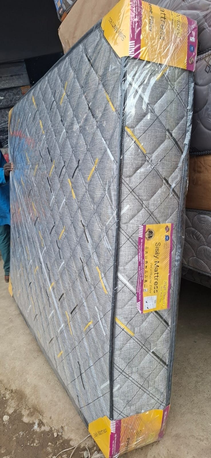 💜🛏️ Sisily 8-Inch Quilted Orthopedic Fibre Mattress – All Sizes Available – High Density, Back Support, 5 Years Warranty! 🛏️💜