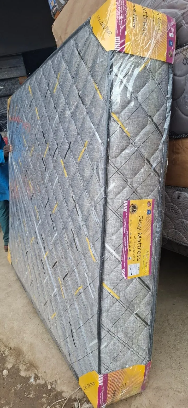 💜🛏️ Sisily 8-Inch Quilted Orthopedic Fibre Mattress – All Sizes Available – High Density, Back Support, 5 Years Warranty! 🛏️💜