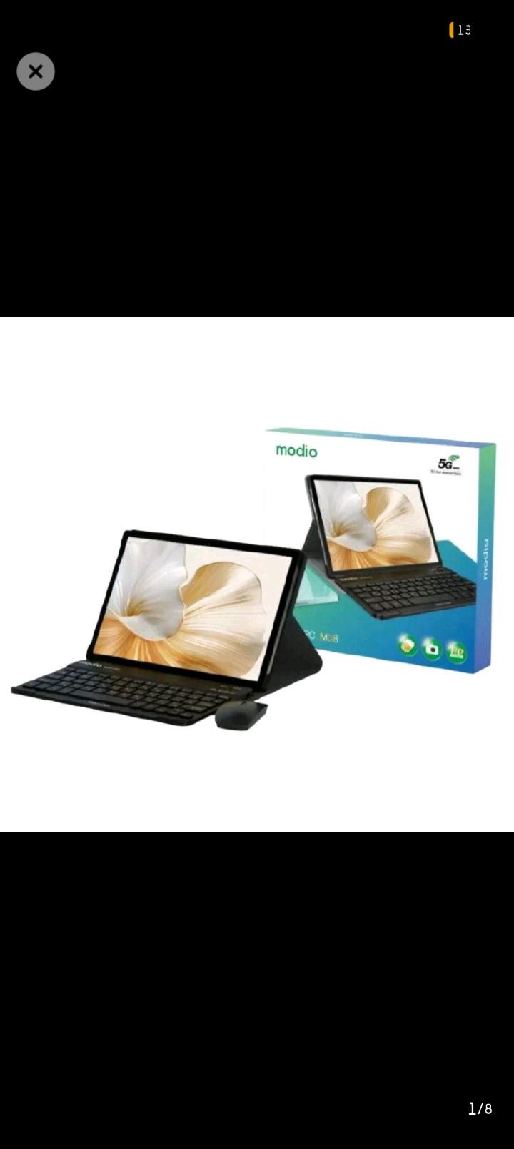 [NEW ARRIVAL] Modio M38 TABLET 16GBRAM 1TBROM 10,000mAh Android 11 Dual SIM 10.1inch IPS LCD. Supports Dual SIM and comes with a mouse, case, keyboard and stylus PEN.

⌨️)

>