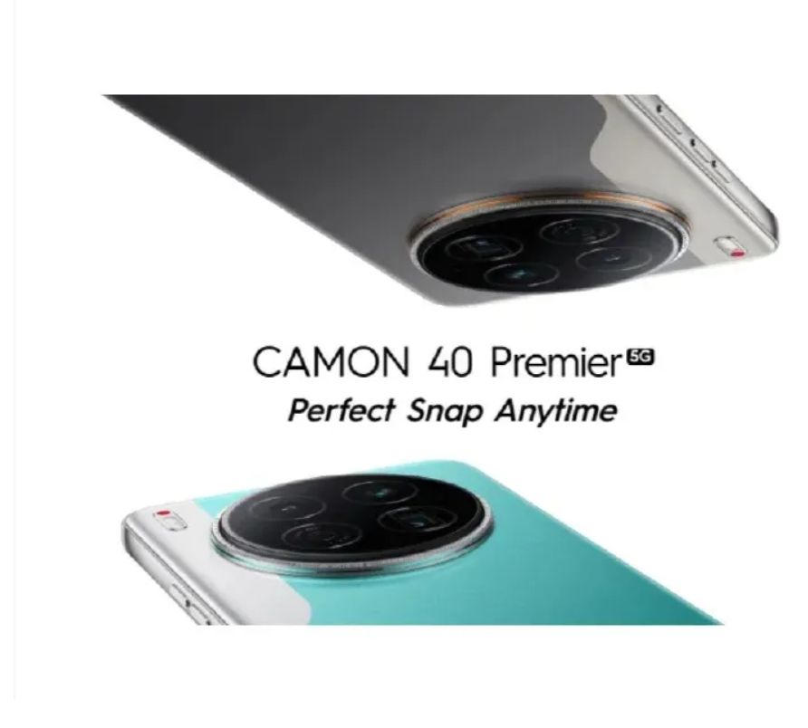 Tecno Camon 40 Premier 256GB+16(8+8)GB RAM 6.67" 144Hz LTPO AMOLED MTK Dimensity 8350 45W 5100mAh 50MP Dual Speaker Android 15 IP68/IP69 Dust Water Resistance Dual Sim SmartPhone A56
