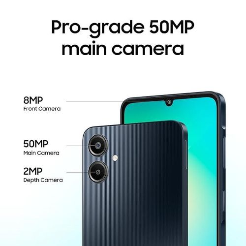 [Anniversary Sale] Samsung Galaxy A06 128GB+4GB 50MP Camera 6.7" 60Hz MTK Helio G85 (12nm) 5000mAh 25W Type-C Charge Android 14 Smart Phones Side Fingerprint Unlock phone