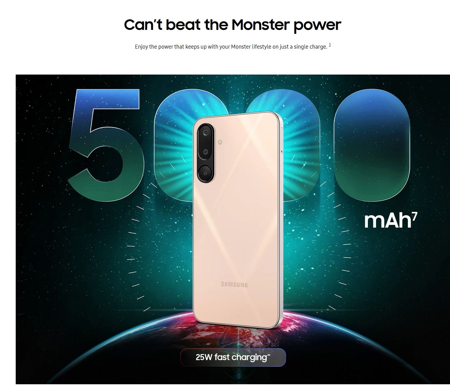 [Anniversary Sale] Samsung Galaxy M16 5G 128GB+6GB 6.7" Super AMOLED Display 50MP+13MP Camera 5000mAh Battery 25W Fast Charging IP54Dust/Water Resistant NFC Support Smartphone A56