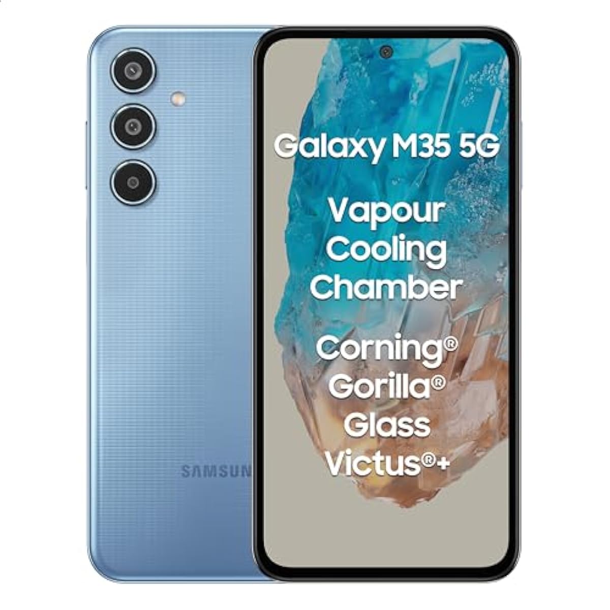 [Anniversary Offer] Samsung Galaxy M35 5G 128GB+6GB 6.6" 120Hz Super AMOLED Display 50MP Camera Huge 6000mAh Battery 25W Super Fast Wired Charging Exynos 1380 Smartphone Mobile Phone