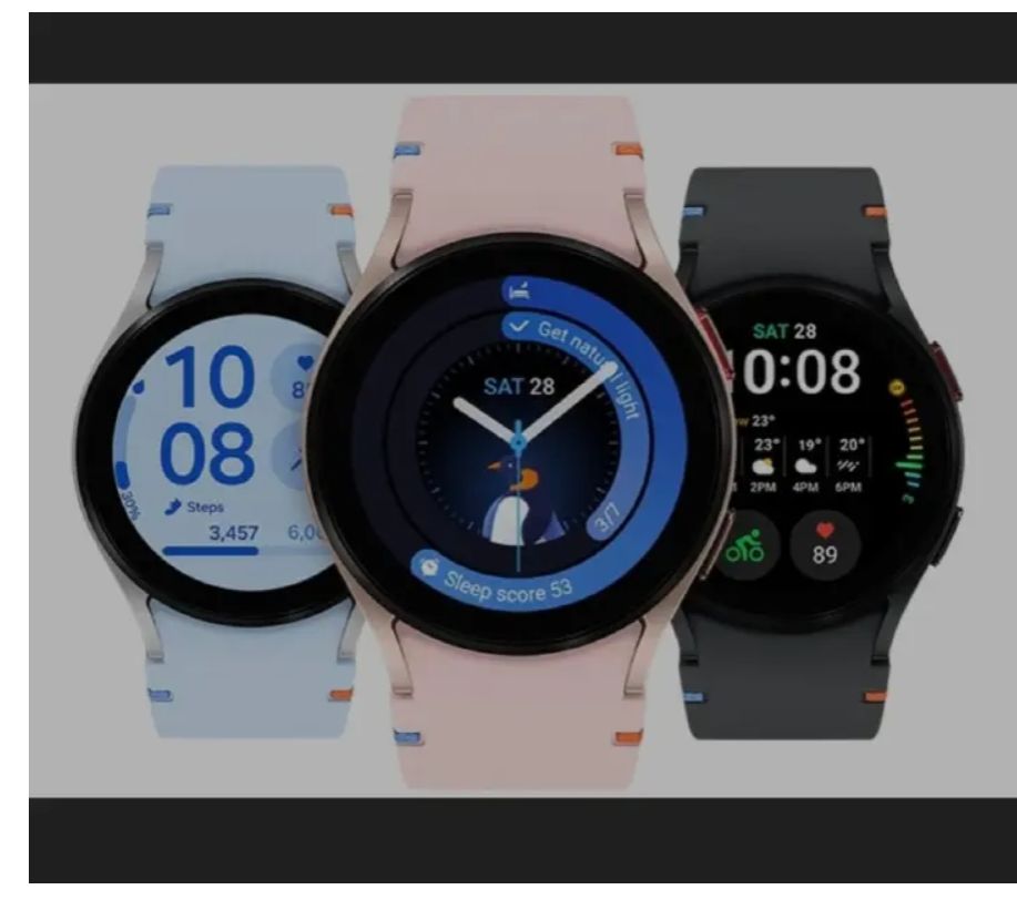 [Anniversary Sale] Samsung Galaxy Watch FE 40mm 16GB ROM+1.5GB RAM 1.2 Inches Super AMOLED Android Wear OS 4 One UI Watch 5 Exynos W920 247mAh Battery Wireless (Qi) Samsung Pay Smart Watch A56