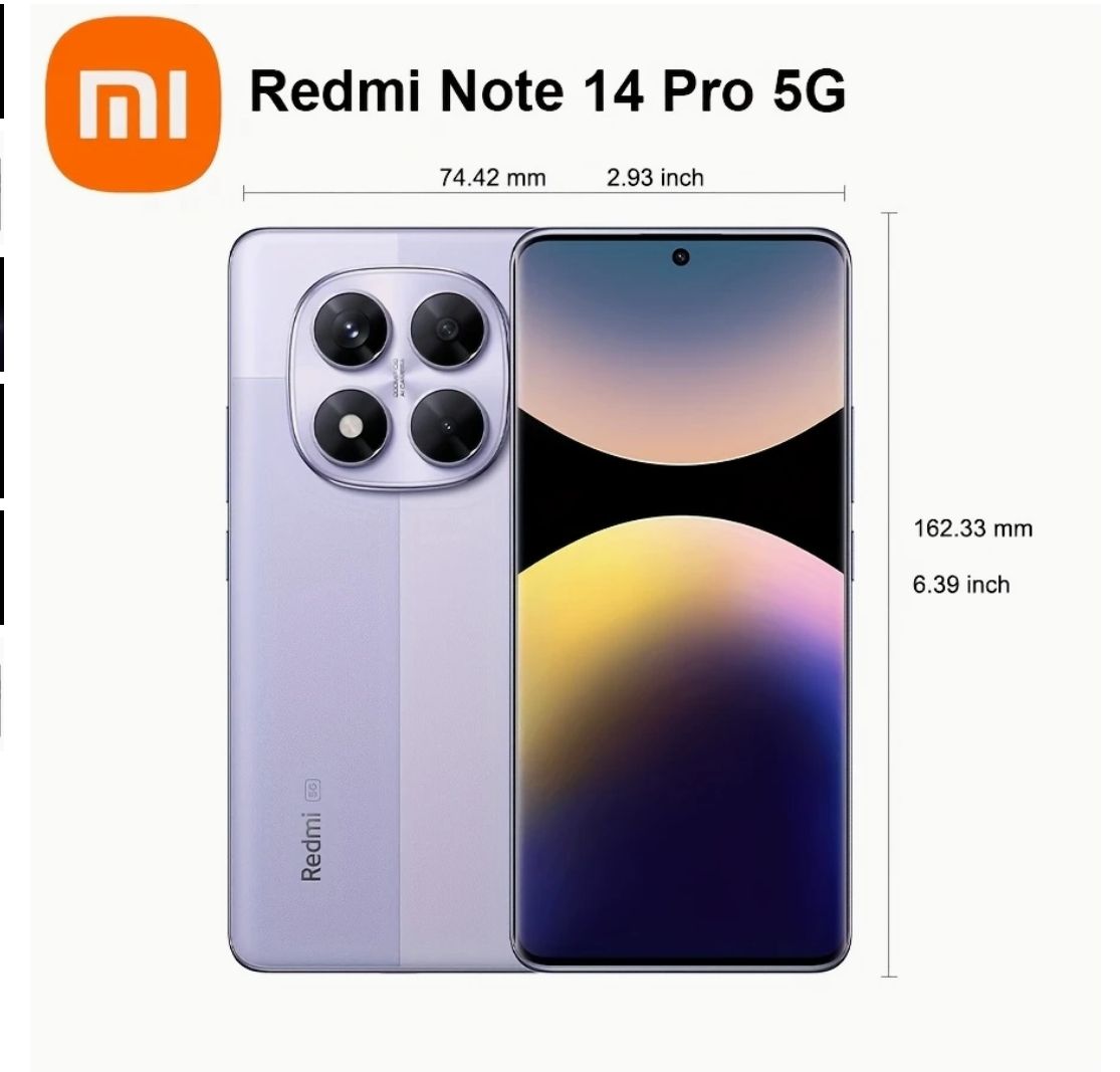[Anniversary Sale] Xiaomi Redmi Note 14 Pro+ 5G 12GB+512GB 6.67" 120Hz Curved AMOLED Display 200MP Camera 5110mAh Battery Dual SIM IP68Water/Dust Resistant 120W Note 14 Pro Plus SmartPhone
