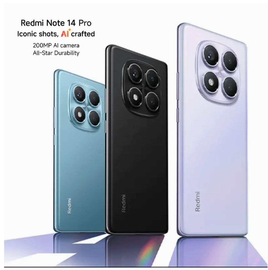 [Anniversary Sale] XIAOMI Redmi Note 14 Pro 8GB+256GB 6.67" 120Hz AMOLED Display 200MP Camera IP64 Dust and Splash Resistant 5500mAh Battery 45W Fast Charging SmartPhone Redmi 14C