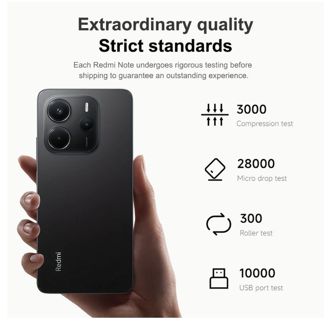 [Anniversary Sale] XIAOMI Redmi Note 14 6GB+128GB 6.67" AMOLED 120Hz Display 108MP Camera 5500mAh Battery IP54 Dust and Splash resistant Fingerprint Unlock 33W Fast Charge SmartPhones