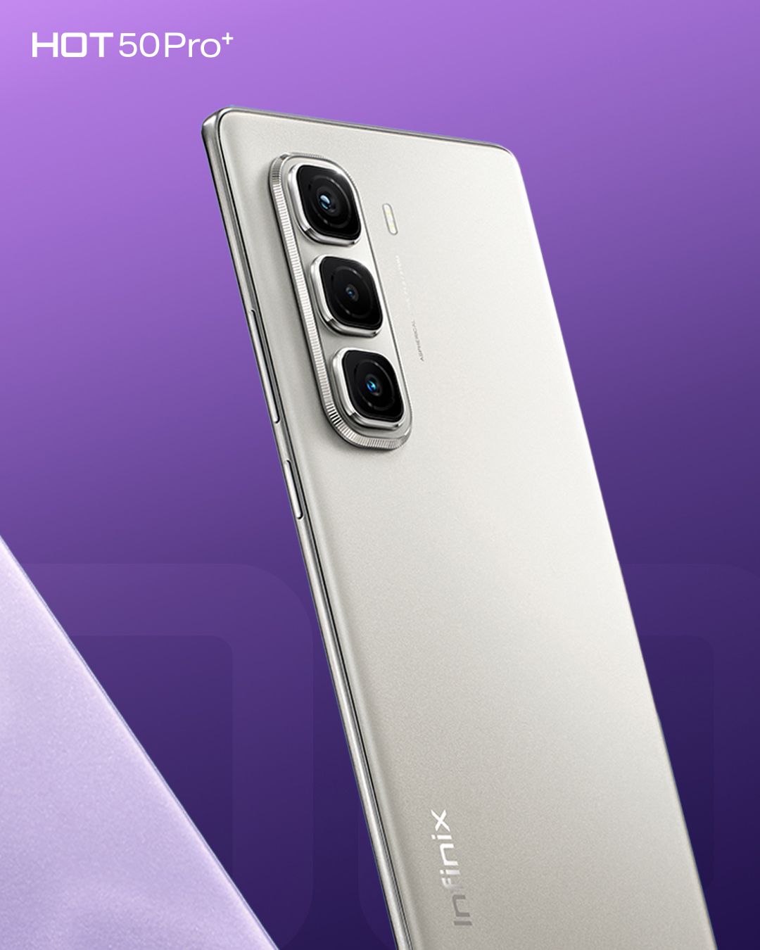 [Anniversary Sale] Infinix Hot 50 Pro Plus 128GB+16(8+8)GB 6.7" 3D-Curved AMOLED 120Hz Screen Phone 5000mAh With 33W Type-C 50MP Camera MTK Helio G100 Fingerprint Lock Hot 50 Pro+ Smart Phone