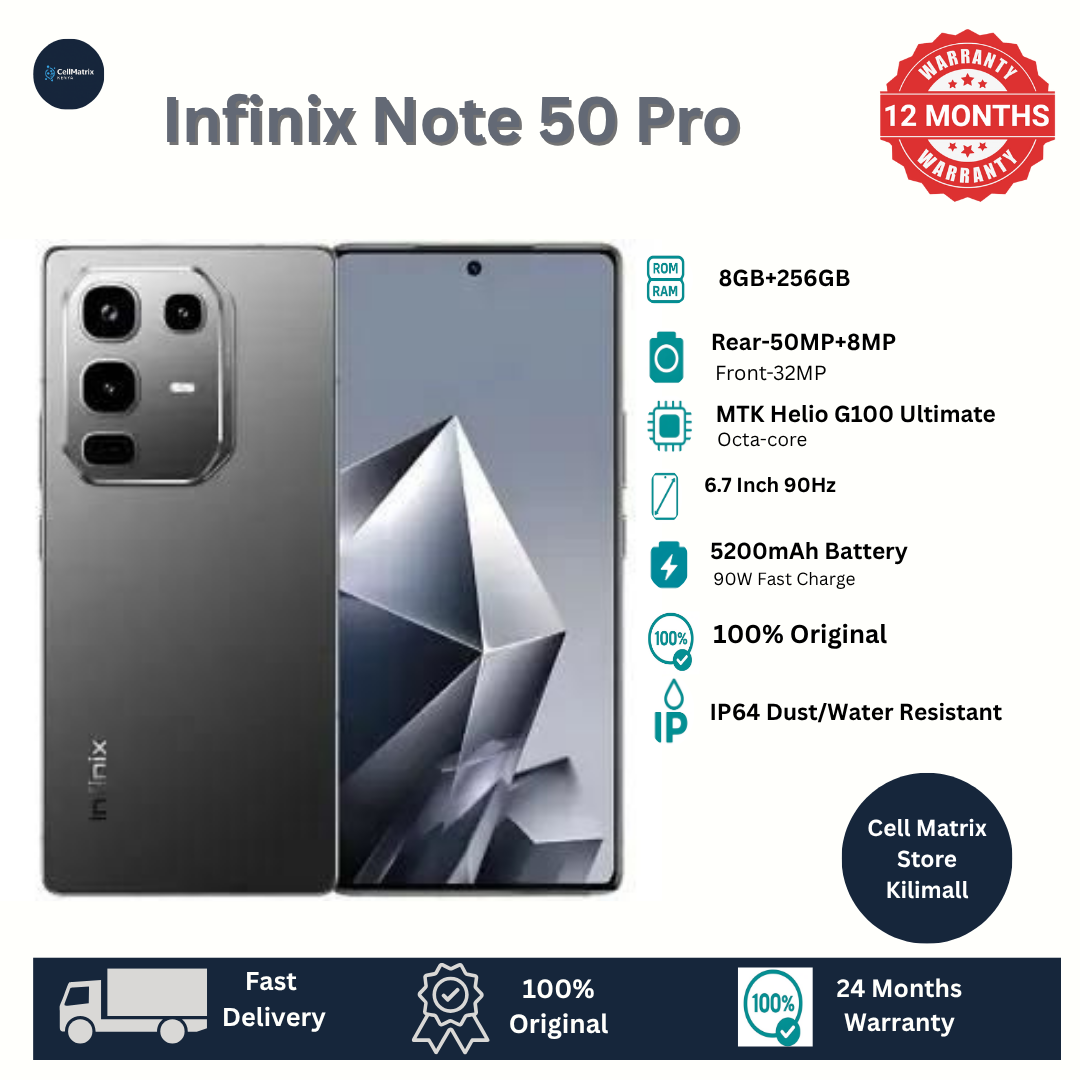 [Anniversary Sale] Infinix Note 50 PRO 256GB+16GB (8+8)GB RAM 6.78" 144Hz Screen Dual SIM Phone 90W 5200mAh 50MP Camera Android 15 MediaTek Helio G100 Ultimate Smart AI Phones Smartphone