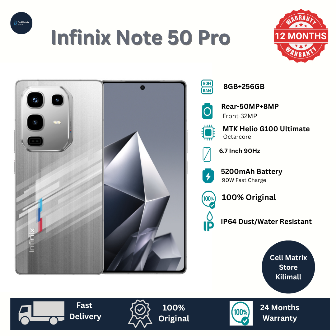 [Anniversary Sale] Infinix Note 50 PRO 256GB+16GB (8+8)GB RAM 6.78" 144Hz Screen Dual SIM Phone 90W 5200mAh 50MP Camera Android 15 MediaTek Helio G100 Ultimate Smart AI Phones Smartphone