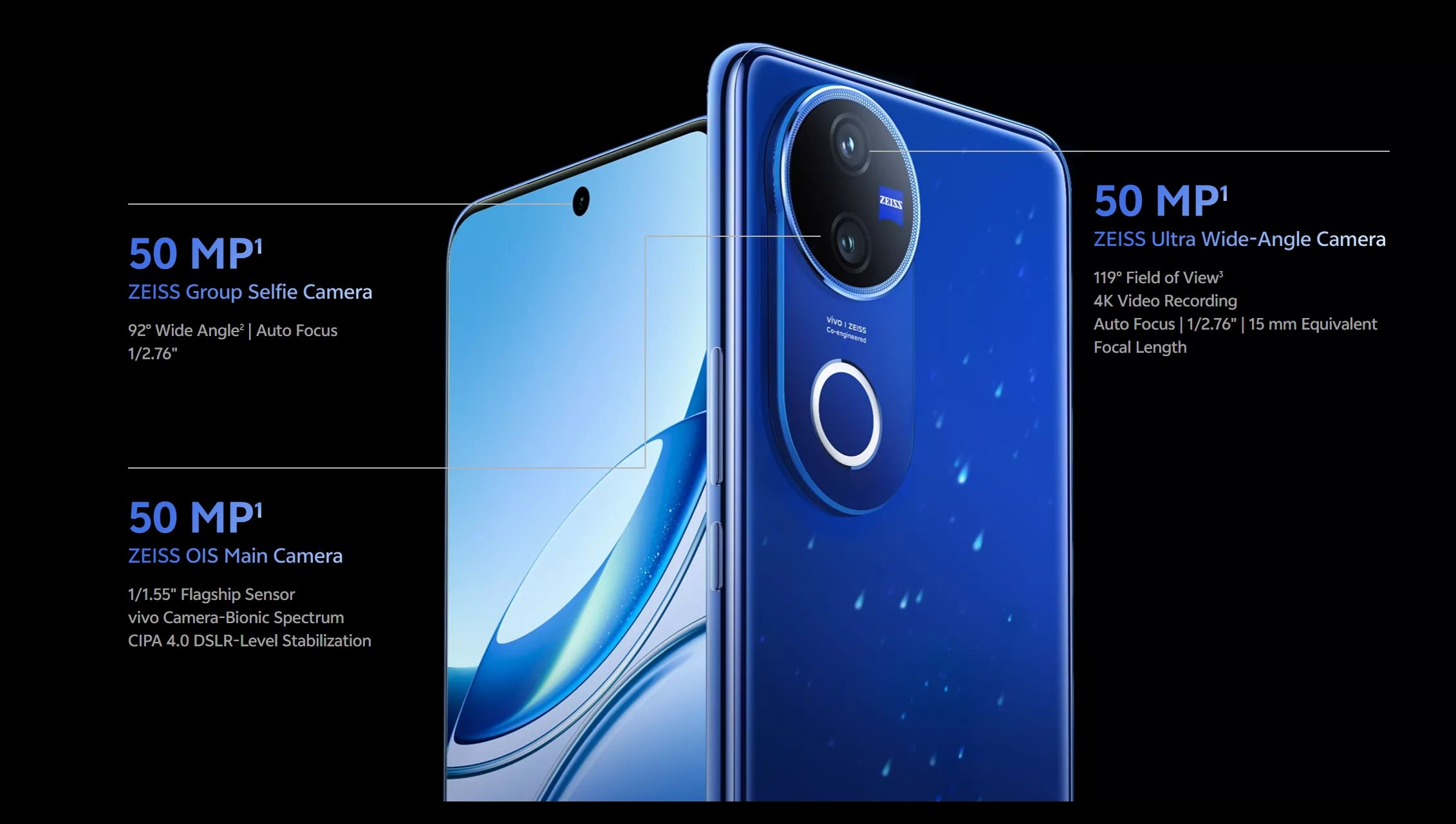 [Anniversary Sale] Vivo V50 512GB+8GB 6.77 Inches 120Hz Display 50MP+50MP Cameras Snapdragon 7 Gen 3 Processor 6000mAh Battery 90W SuperFast Charging IP68/69Dust/Water Resistant Smartphone