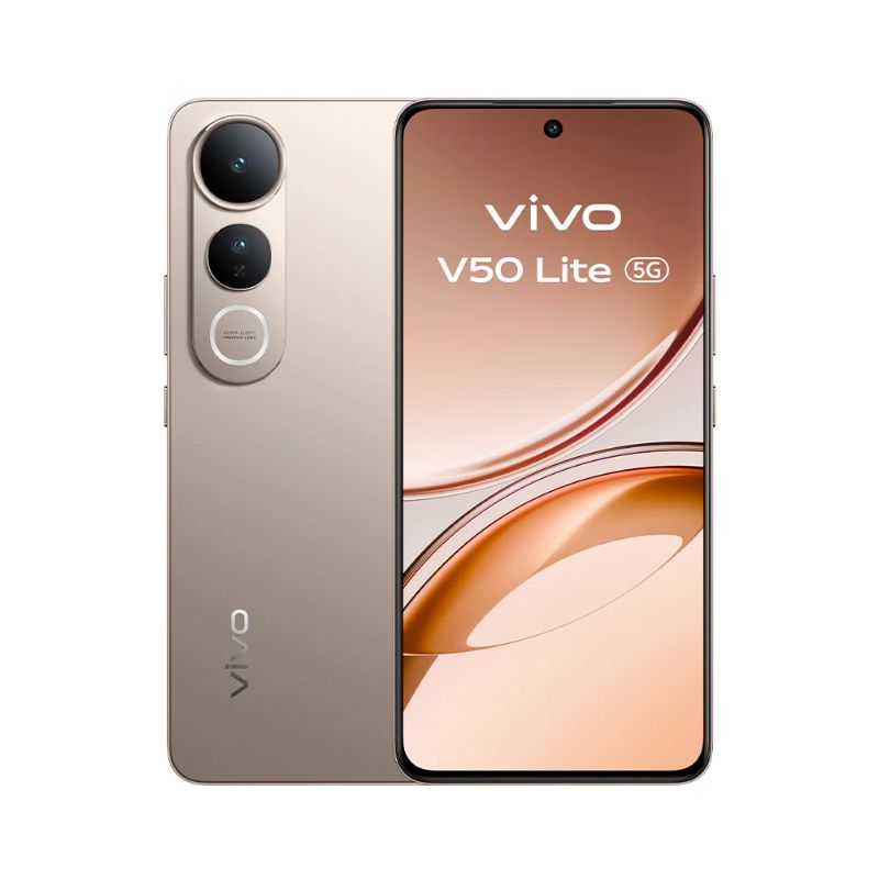 [Anniversary Sale] Vivo V50 Lite 5G 256GB+8GB 6.77" AMOLED 120Hz Display 50MP+32MP Camera 6500mAh Battery 90W SuperFast Charging IP65 Dust/Water Resistant MTK Dimensity 6300 Processor Smartphone