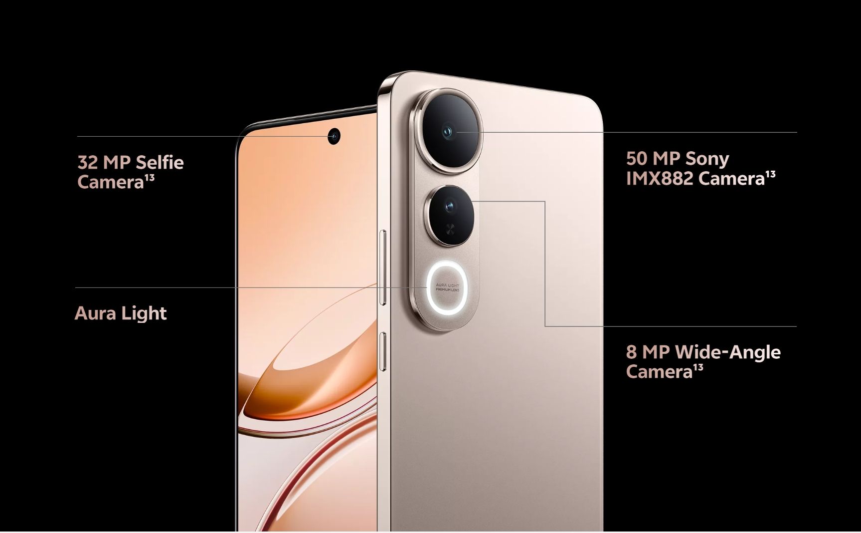 [Anniversary Sale] Vivo V50 Lite 5G 256GB+8GB 6.77" AMOLED 120Hz Display 50MP+32MP Camera 6500mAh Battery 90W SuperFast Charging IP65 Dust/Water Resistant MTK Dimensity 6300 Processor Smartphone